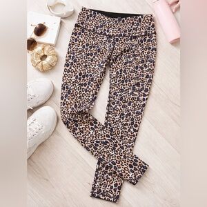 Victoria's Secret Leopard Print Leggings in Tan and Black